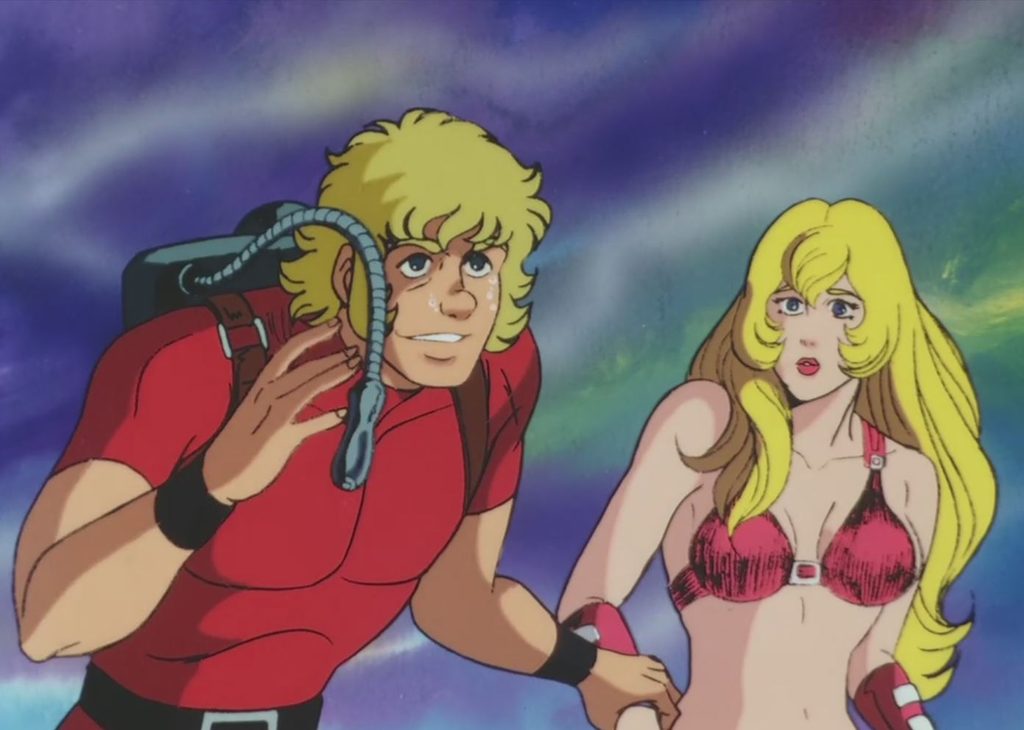Cobra et Jane Royal dans la série animée Cobra, 1982