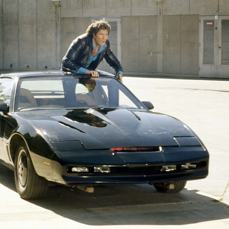 K2000 et Michael Knight sur le toit