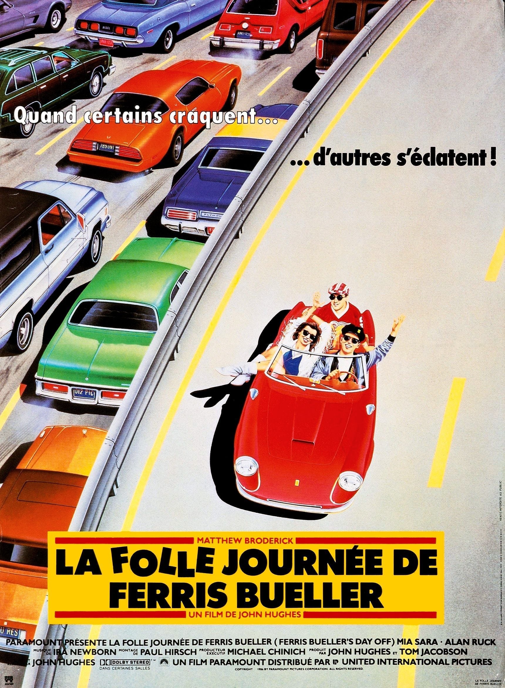 La Folle journée de Ferris Bueller 1986 – affiche du film de John Hughes