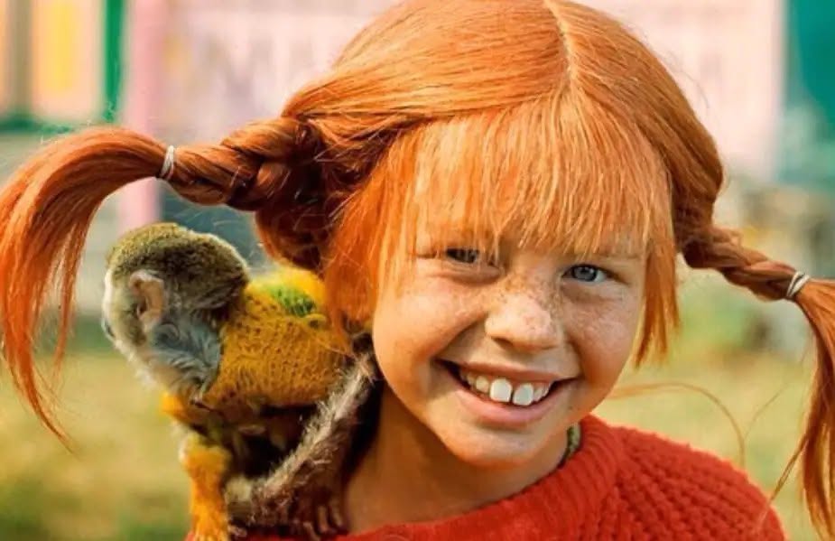 Fifi Brindacier – Inger Nilsson et son singe Monsieur Dupont – 1969