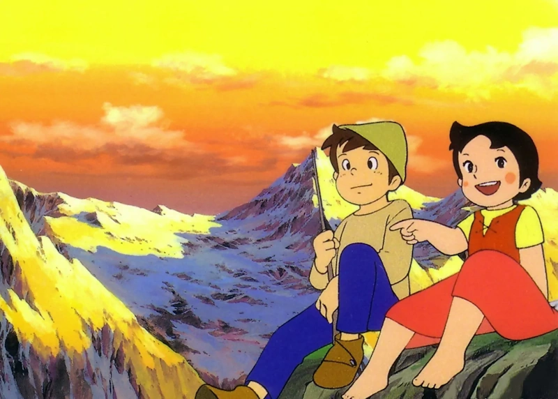 Heidi – Pierre et Heidi sur l'alpage – dessin animé 1974