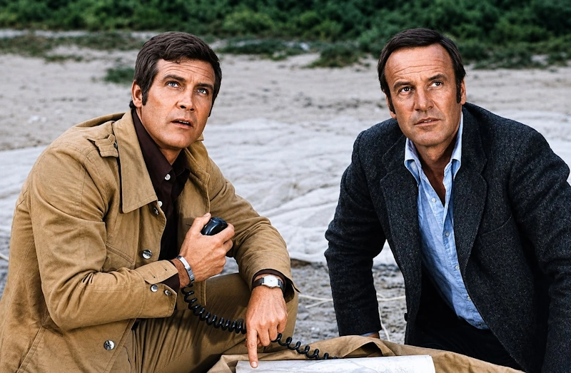 L'Homme qui valait trois milliards – Steve Austin et Oscar Goldman – 1974